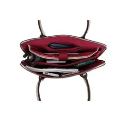 Wimona Luisa Schoudertas Croco Taupe -Fjallraven Tassen Verkoopwinkel 5004 kleur licht taupe binnenkant 2 2