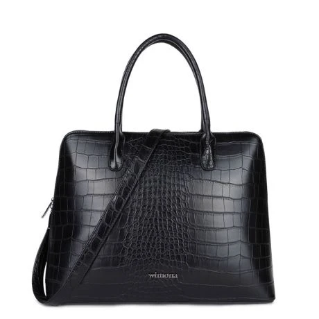 Wimona Luisa Schoudertas Croco Black 3 Wimona Luisa Schoudertas Croco Black