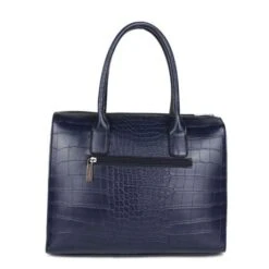 Wimona Liona Handtas Croco Navy -Fjallraven Tassen Verkoopwinkel 5005 kleur donkerblauw achterkant