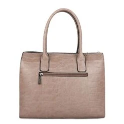 Wimona Liona Handtas Croco Taupe -Fjallraven Tassen Verkoopwinkel 5005 kleur licht taupe achterkant