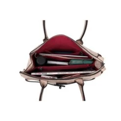 Wimona Liona Handtas Croco Taupe -Fjallraven Tassen Verkoopwinkel 5005 kleur licht taupe binnenkant 2