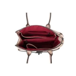 Wimona Liona Handtas Croco Taupe -Fjallraven Tassen Verkoopwinkel 5005 kleur licht taupe binnenkant