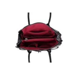 Wimona Liona Handtas Croco Black -Fjallraven Tassen Verkoopwinkel 5005 kleur zwart binnenkant