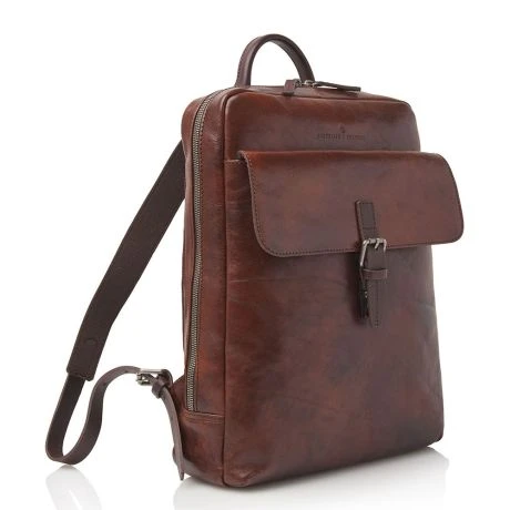 Castelijn & Beerens Rien Laptop Rugzak 15.6" Tablet RFID Cognac 4 Castelijn & Beerens Rien Laptop Rugzak 15.6" Tablet RFID Cognac - Afbeelding 2