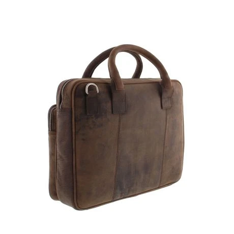 Plevier Retro Bell Laptoptas 2-Vaks 13-15" Dark Brown 5 Plevier Retro Bell Laptoptas 2-Vaks 13-15" Dark Brown - Afbeelding 3