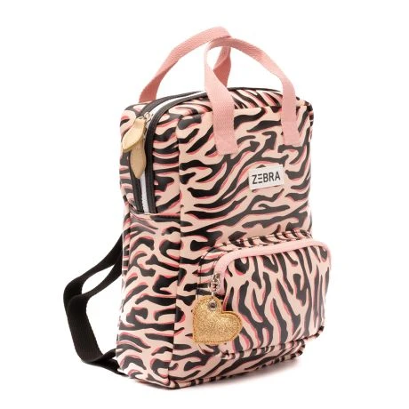 Zebra Trends Kinder Rugzak S Stripes Pink 4 Zebra Trends Kinder Rugzak S Stripes Pink - Afbeelding 2