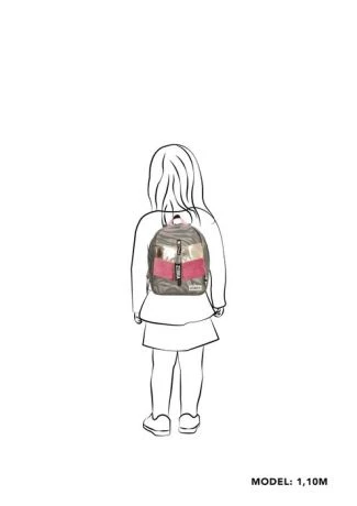 Zebra Kinder Rugzak S Velvet Silver Leopard 7 Zebra Kinder Rugzak S Velvet Silver Leopard - Afbeelding 5