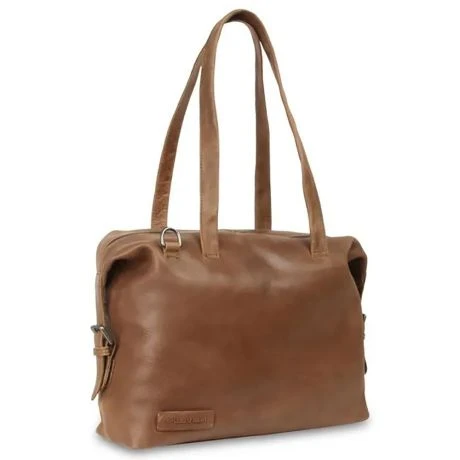 Plevier Skye Leren Dames Laptoptas 14" Taupe 4 Plevier Skye Leren Dames Laptoptas 14" Taupe - Afbeelding 2