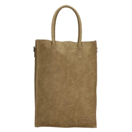 Zebra Natural Bag Rosa XL Shopper Olijfgroen 4 Zebra Natural Bag Rosa XL Shopper Olijfgroen - Afbeelding 2