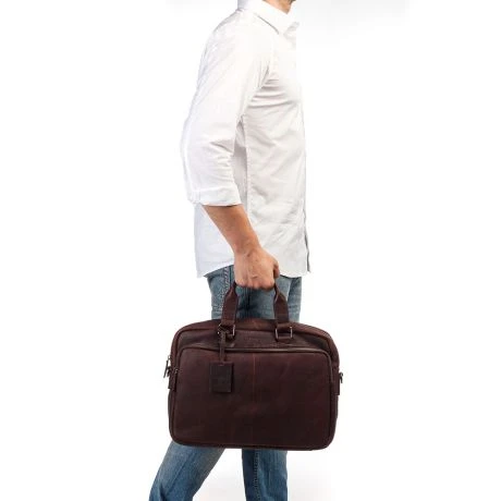 Burkely Antique Avery Workbag 15.6" Brown 9 Burkely Antique Avery Workbag 15.6" Brown - Afbeelding 7