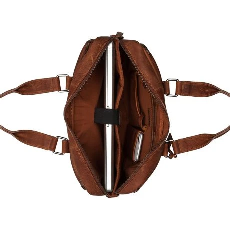 Burkely Antique Avery Workbag 15.6" Cognac 6 Burkely Antique Avery Workbag 15.6" Cognac - Afbeelding 4