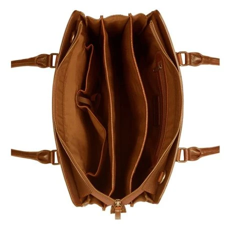 Burkely Antique Avery Handbag M 14" Cognac 6 Burkely Antique Avery Handbag M 14" Cognac - Afbeelding 4