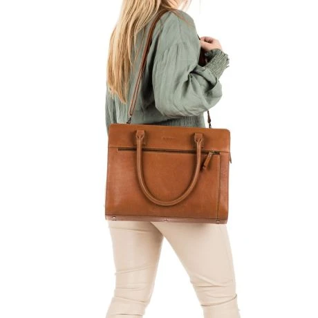 Burkely Antique Avery Handbag M 14" Cognac 9 Burkely Antique Avery Handbag M 14" Cognac - Afbeelding 7