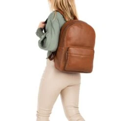 Burkely Antique Avery Backpack Round 14" Cognac -Fjallraven Tassen Verkoopwinkel 8007002.56.24 5