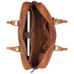 Burkely Antique Avery Laptoptas 17" Cognac -Fjallraven Tassen Verkoopwinkel 8007339.56.24 3
