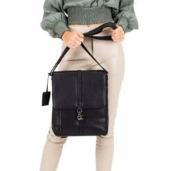 Burkely Antique Avery Crossover Messenger M Black -Fjallraven Tassen Verkoopwinkel 8007918.56.10 6