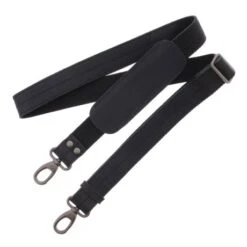 Plevier Decca Leren Aktentas 2-Vaks 17.3" Zwart -Fjallraven Tassen Verkoopwinkel 859 1 schouderband zwart decca