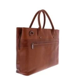 Plevier Baken Dames Laptoptas 3-Vaks 15.6" Bruin -Fjallraven Tassen Verkoopwinkel 862 2 baken zijkantachter