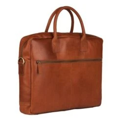 Burkely Vintage Max Worker 17.3" Schoudertas Cognac -Fjallraven Tassen Verkoopwinkel 9007339.22.24 5