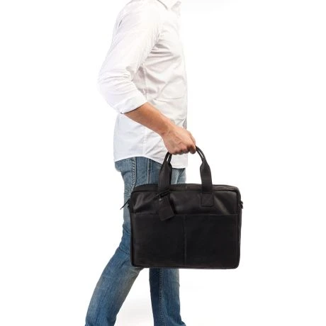 Burkely Vintage River Worker 15.6" Laptop Bag Black 7 Burkely Vintage River Worker 15.6" Laptop Bag Black - Afbeelding 5
