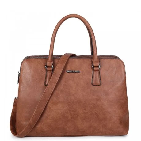 Wimona Arianna One Handtas Cognac 6 Wimona Arianna One Handtas Cognac - Afbeelding 4