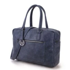 Wimona Milena Schoudertas Donkerblauw -Fjallraven Tassen Verkoopwinkel artikelnr. 2025 kleur donkerblauw schuine zijde