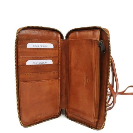 Bear Design Anniek Telefoontasje Cognac 6 Bear Design Anniek Telefoontasje Cognac - Afbeelding 4