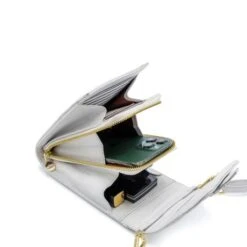 MOSZ Telefoontasje Quilted Off White Light -Fjallraven Tassen Verkoopwinkel binnen phone bag