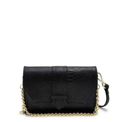 MOSZ Krisbag Telefoontasje Jungle Black Shiny Light Gold