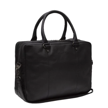Chesterfield Boston Laptoptas 15" Schoudertas Black 3 Chesterfield Boston Laptoptas 15" Schoudertas Black