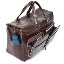 Piquadro Black Square Weekender Duffle Laptop 15" Mahogany -Fjallraven Tassen Verkoopwinkel bv4342b2 n dett1 1 1