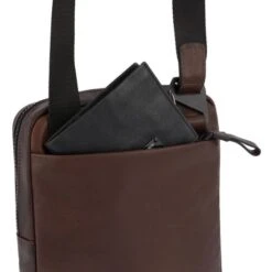Piquadro Harper IPad Crossbody Bag Black -Fjallraven Tassen Verkoopwinkel ca1816ap n dett2