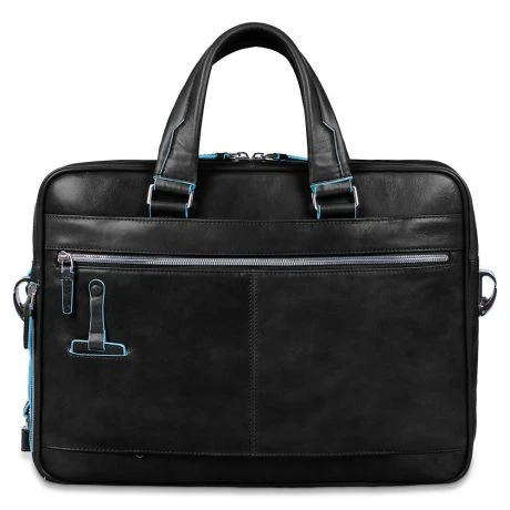 Piquadro Blue Square Portfolio Computer Briefcase 15" With IPad Black 4 Piquadro Blue Square Portfolio Computer Briefcase 15" With IPad Black - Afbeelding 2