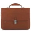 Piquadro Black Square Laptop 15"/ IPad 9.7" Expandable Briefcase CONNEQU Tobacco Leather -Fjallraven Tassen Verkoopwinkel ca3111b3 cu 1