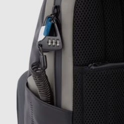 Piquadro Urban Computer Backpack 14'' Black Grey Blue -Fjallraven Tassen Verkoopwinkel ca3214ub00bm ngr dett3 2