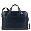 Piquadro Blue Square Double Handle Computer Portfolio Briefcase 14" Night Blue -Fjallraven Tassen Verkoopwinkel ca3335b2 blu2 1 1