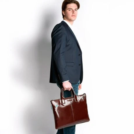 Piquadro Blue Square Expandable Slim Computer Bag 15.6" Night Blue 6 Piquadro Blue Square Expandable Slim Computer Bag 15.6" Night Blue - Afbeelding 4