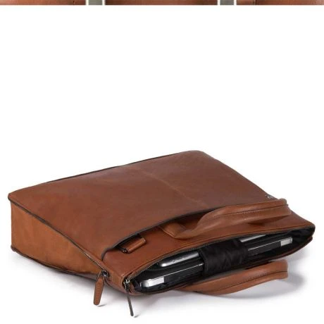 Piquadro Black Square Small Expandable Computer Bag 15.6'' Dark Brown 4 Piquadro Black Square Small Expandable Computer Bag 15.6'' Dark Brown - Afbeelding 2