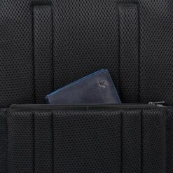 Piquadro Urban Fast Check PC Backpack 15.6'' Black/Grey -Fjallraven Tassen Verkoopwinkel ca4532ub00 grn dett5