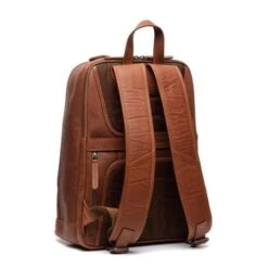 Chesterfield Detroit Leren Rugzak Cognac -Fjallraven Tassen Verkoopwinkel cognac detroit achter