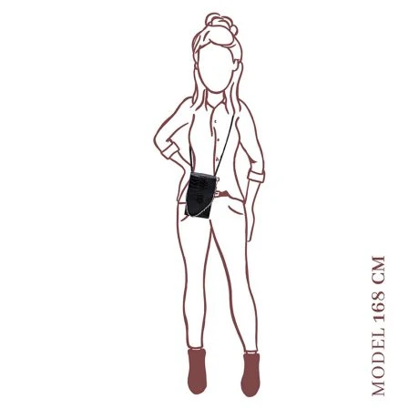 MOSZ Telefoontasje Croco Cognac Gold 6 MOSZ Telefoontasje Croco Cognac Gold - Afbeelding 4