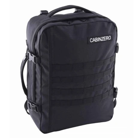CabinZero Military 36L Lightweight Adventure Bag Absolute Black 4 CabinZero Military 36L Lightweight Adventure Bag Absolute Black - Afbeelding 2
