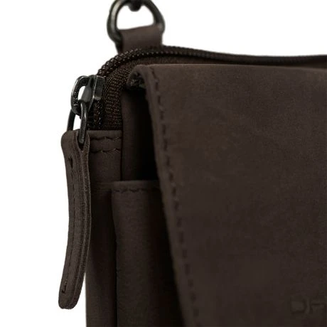 Daniel Ray Fort Collins Crossbody Telefoontasje Dark Brown 6 Daniel Ray Fort Collins Crossbody Telefoontasje Dark Brown - Afbeelding 4