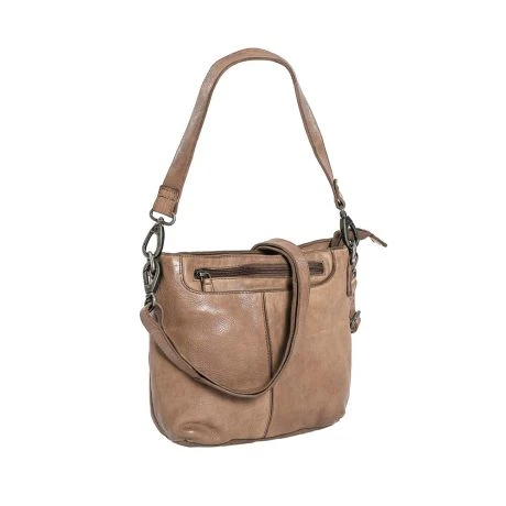 Daniel Ray Fairfield Schoudertas Taupe 4 Daniel Ray Fairfield Schoudertas Taupe - Afbeelding 2