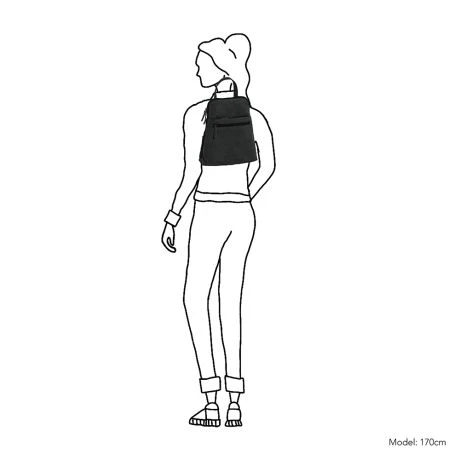 Daniel Ray Los Angeles Rugtas Black 8 Daniel Ray Los Angeles Rugtas Black - Afbeelding 6