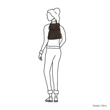 Daniel Ray Los Angeles Rugtas Dark Brown 8 Daniel Ray Los Angeles Rugtas Dark Brown - Afbeelding 6