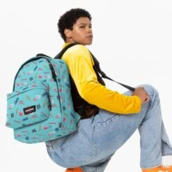 Eastpak Out Of Office Rugzak Nostalgia Aqua -Fjallraven Tassen Verkoopwinkel ek000767 9a5 alt001 uc217056 mhigh