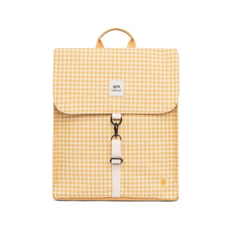 Lefrik Handy Backpack Mini Printed Vichy Mustard 3 Lefrik Handy Backpack Mini Printed Vichy Mustard