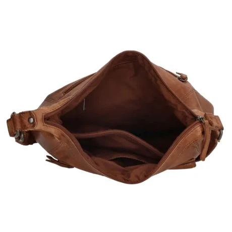 Hide & Stitches Paint Rock Schoudertas 20410 Cognac 6 Hide & Stitches Paint Rock Schoudertas 20410 Cognac - Afbeelding 4