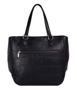 Cowboysbag Big Croco Handbag Midvale Black -Fjallraven Tassen Verkoopwinkel hnadbag midvale3359 000100 black 3